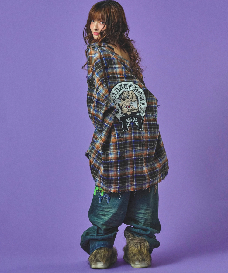 JACKROSE(ジャックローズ) |GALFY/ガルフィー チャカパッチチェックシャツ SS(MENS)
