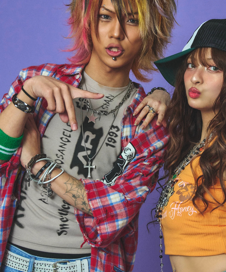 JACKROSE(ジャックローズ) |GALFY/ガルフィー チャカパッチチェックシャツ SS(MENS)