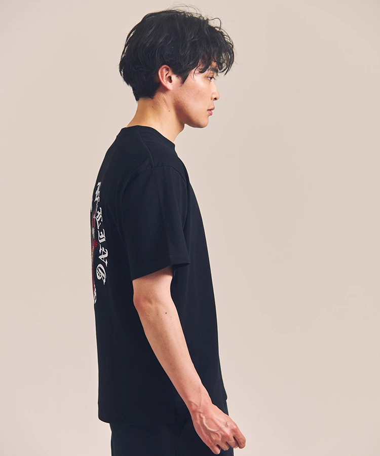 JACKROSE(ジャックローズ) |【The Rolling Stones×JACKROSE】Lips&Tongue サークル・ラインストーン/SSTEE(MENS)