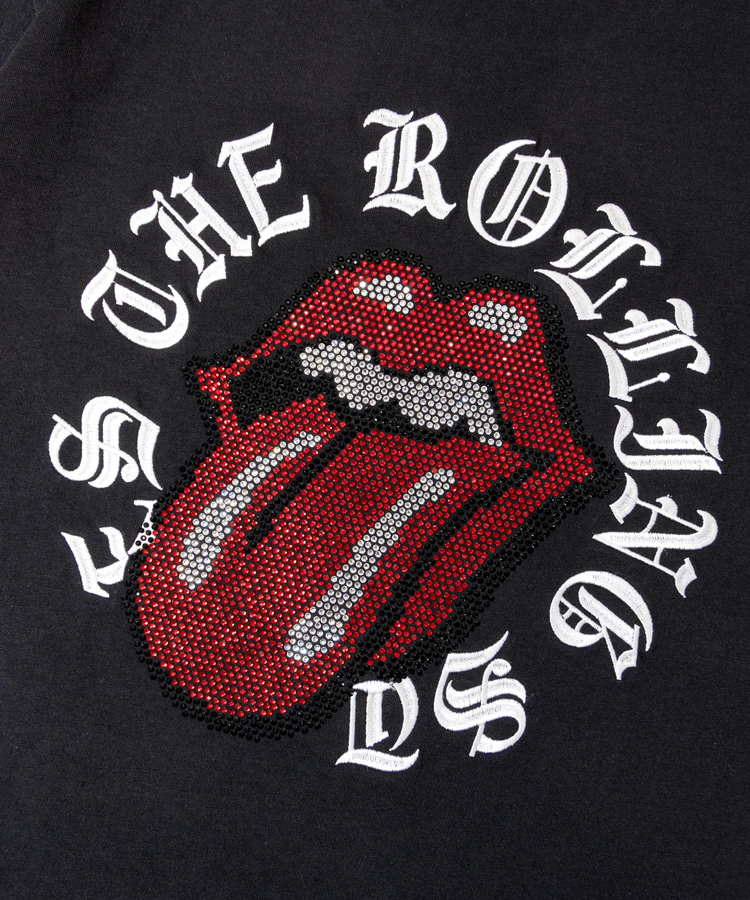 JACKROSE(ジャックローズ) |【The Rolling Stones×JACKROSE】Lips&Tongue サークル・ラインストーン/SSTEE(MENS)