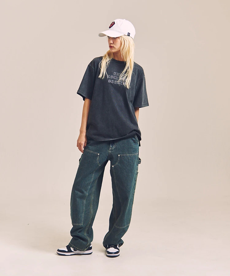 JACKROSE(ジャックローズ) |【The Rolling Stones×JACKROSE】Lips&Tongue サークル・ラインストーン/SSTEE(MENS)