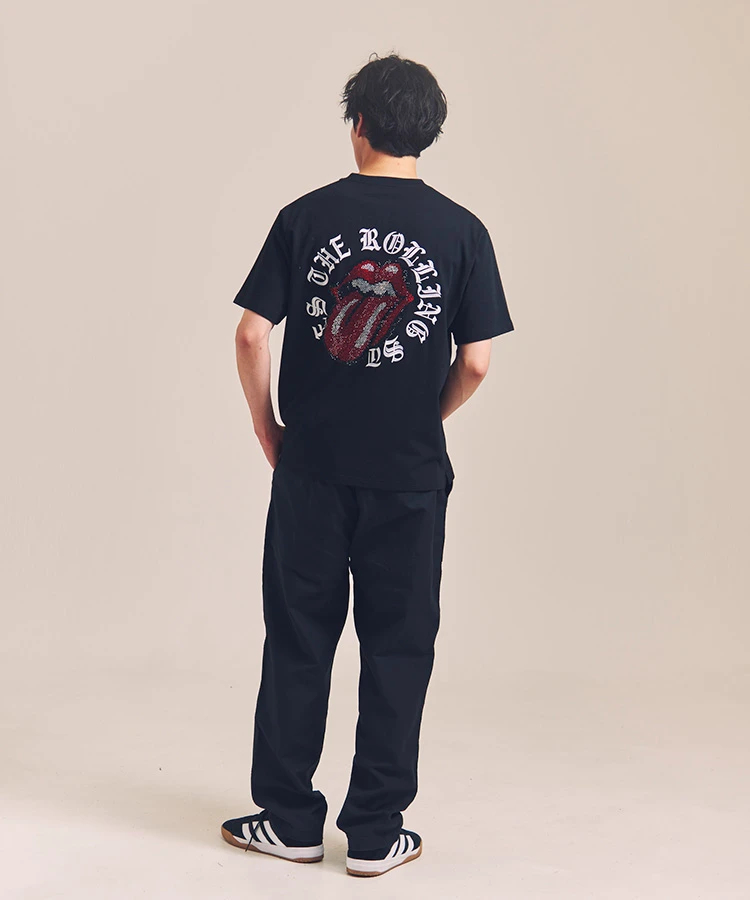 JACKROSE(ジャックローズ) |【The Rolling Stones×JACKROSE】Lips&Tongue サークル・ラインストーン/SSTEE(MENS)