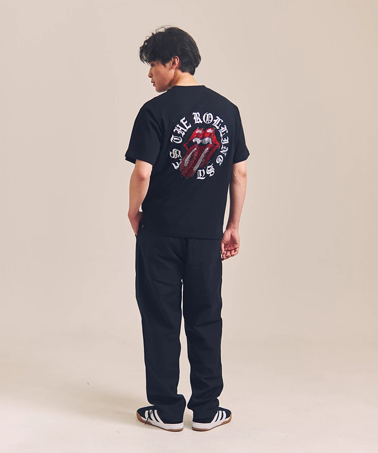 JACKROSE(ジャックローズ) |【The Rolling Stones×JACKROSE】Lips&Tongue サークル・ラインストーン/SSTEE(MENS)