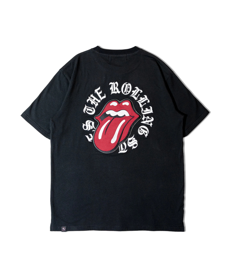 The Rolling Stones×JACKROSE】 Lips&Tongue サークル・刺繍/SSTEE