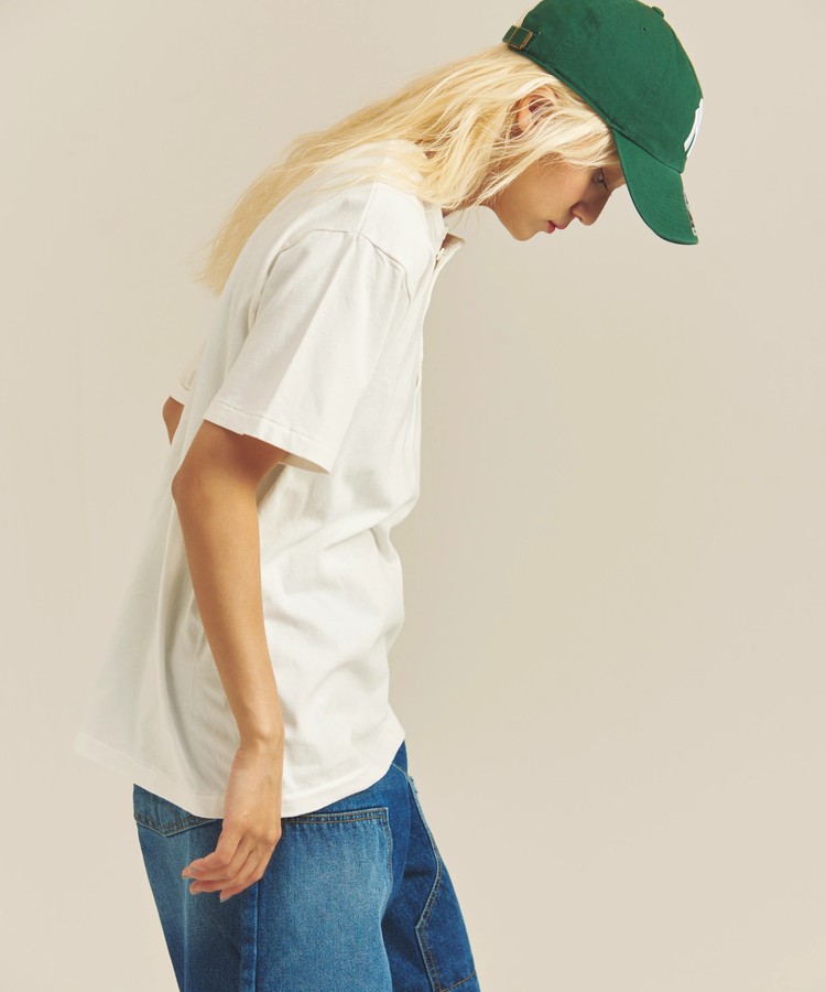 Healthknit/ヘルスニット TOMPKINS JERSEY HENLEY NECK S/S TEE(MENS
