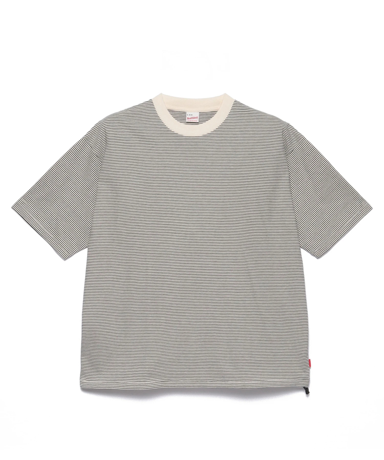Healthknit/ヘルスニット NARROW BORDER JERSEY WIDE CREW NECK S/S