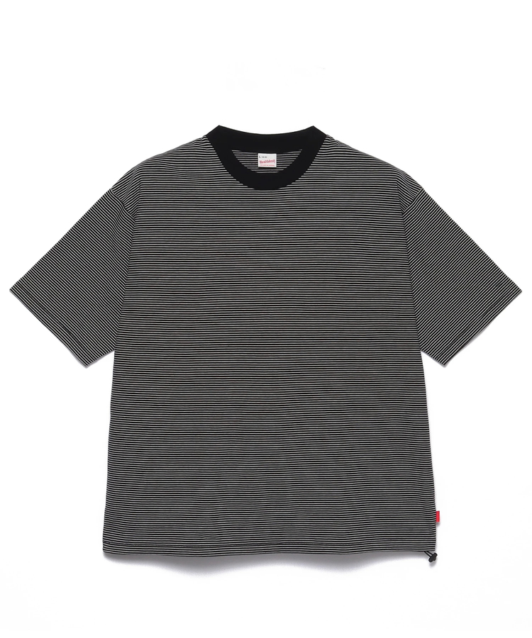 Healthknit/ヘルスニット NARROW BORDER JERSEY WIDE CREW NECK S/S