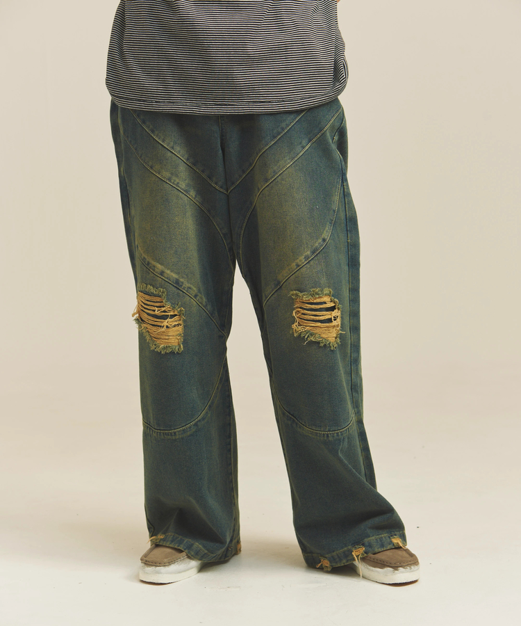 JACKROSE(ジャックローズ) |GA BIO-WASH DAMAGE  DENIM(MENS)