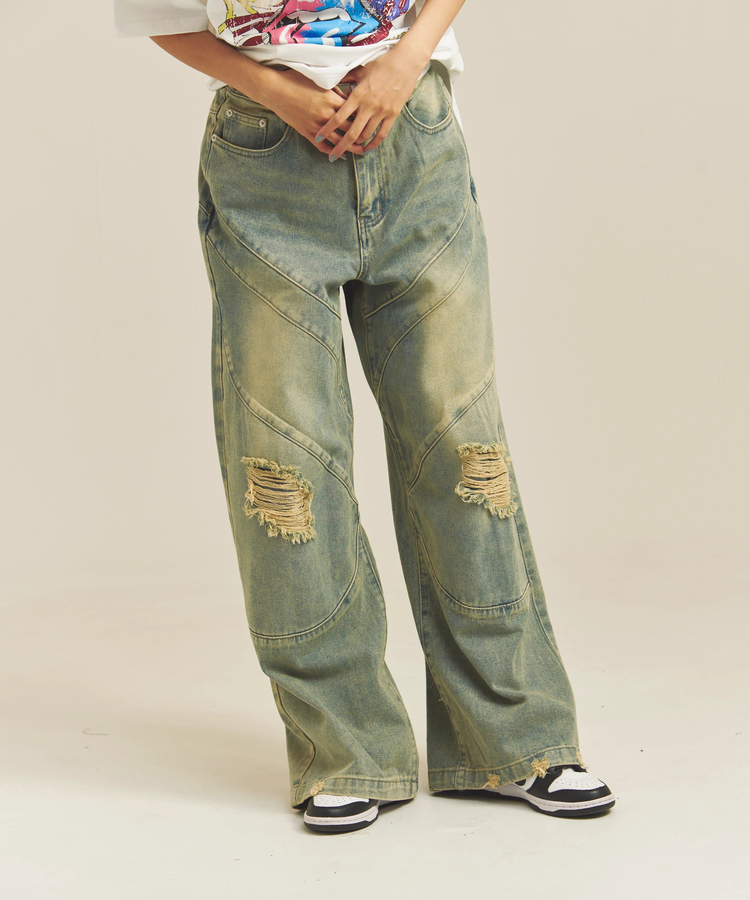 JACKROSE(ジャックローズ) |GA BIO-WASH DAMAGE  DENIM(MENS)