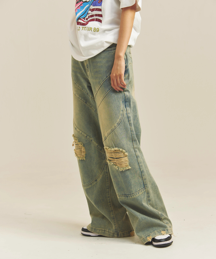 JACKROSE(ジャックローズ) |GA BIO-WASH DAMAGE  DENIM(MENS)