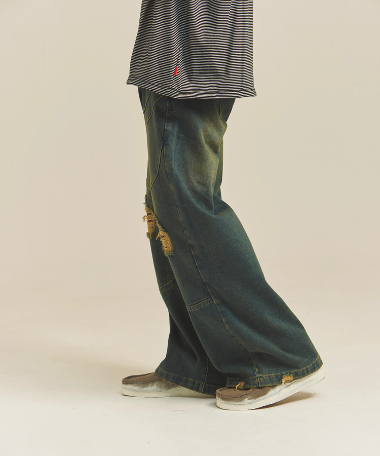 JACKROSE(ジャックローズ) |GA BIO-WASH DAMAGE  DENIM(MENS)
