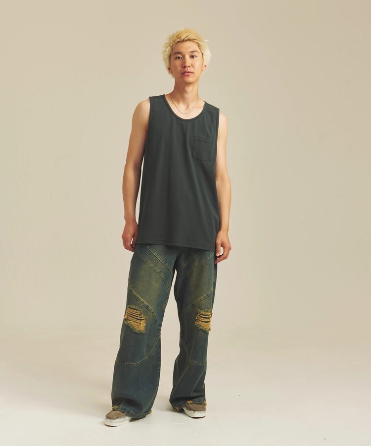 JACKROSE(ジャックローズ) |GA BIO-WASH DAMAGE  DENIM(MENS)