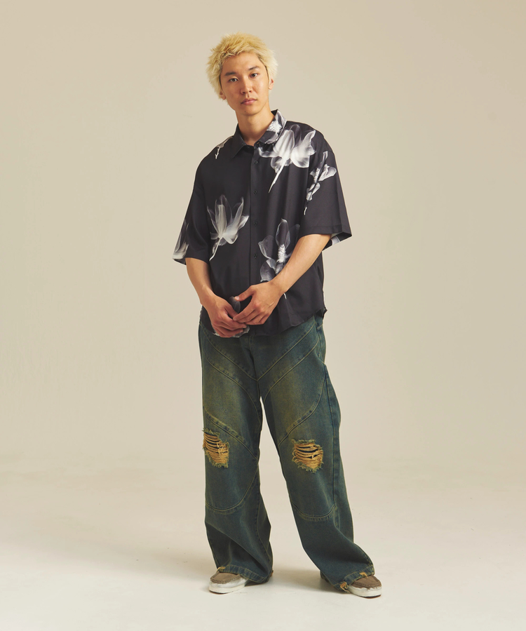 JACKROSE(ジャックローズ) |GA BIO-WASH DAMAGE  DENIM(MENS)