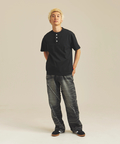JACKROSE(ジャックローズ) |JE-SELECT-ナナメ切替・ブラスト加工/デニムパンツ(MENS)