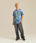 JACKROSE(ジャックローズ) |JE-SELECT-ナナメ切替・ブラスト加工/デニムパンツ(MENS)