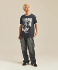 JACKROSE(ジャックローズ) |JE-SELECT-ナナメ切替・ブラスト加工/デニムパンツ(MENS)