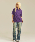 JACKROSE(ジャックローズ) |JE-SELECT-ナナメ切替・ブラスト加工/デニムパンツ(MENS)