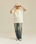 JACKROSE(ジャックローズ) |JE-SELECT-ナナメ切替・ブラスト加工/デニムパンツ(MENS)
