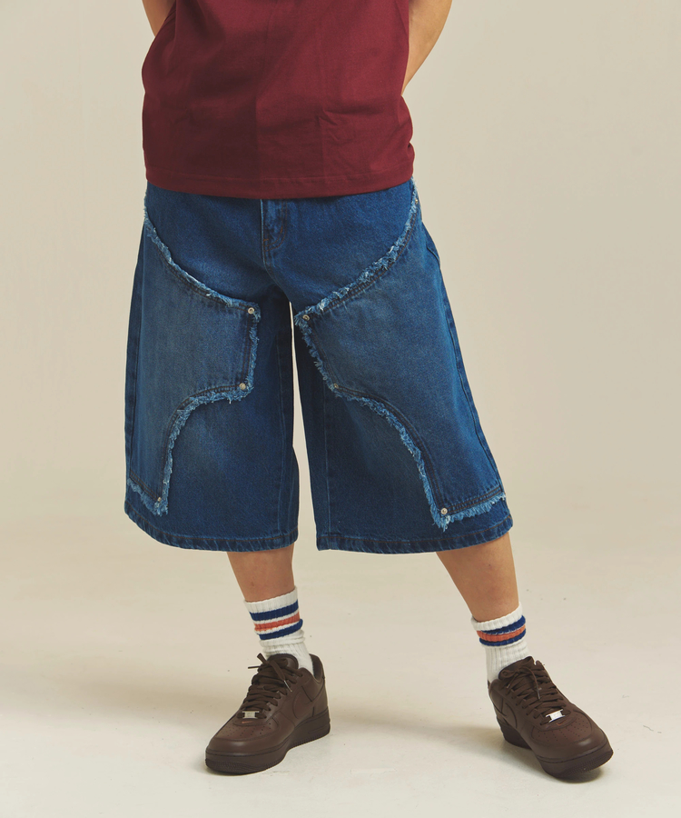 JACKROSE(ジャックローズ) |JE-SELECT-ダブルニーデニムショートパンツ(MENS)