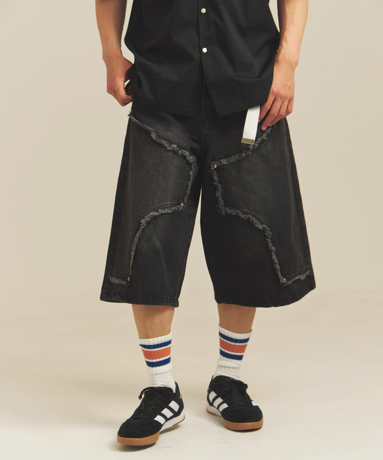 JACKROSE(ジャックローズ) |JE-SELECT-ダブルニーデニムショートパンツ(MENS)