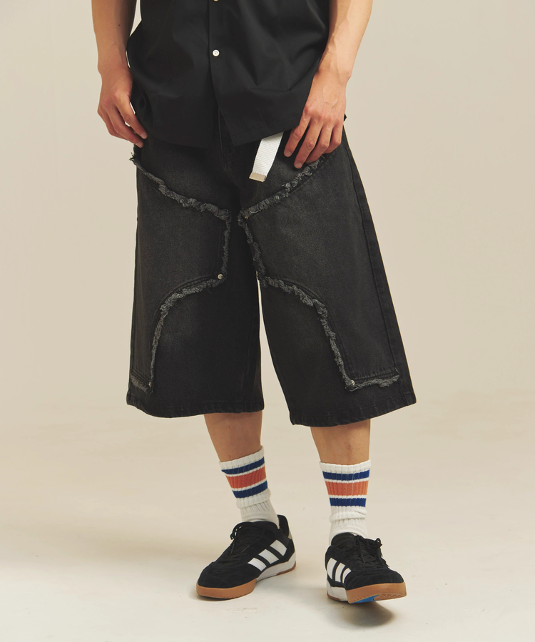 JACKROSE(ジャックローズ) |JE-SELECT-ダブルニーデニムショートパンツ(MENS)