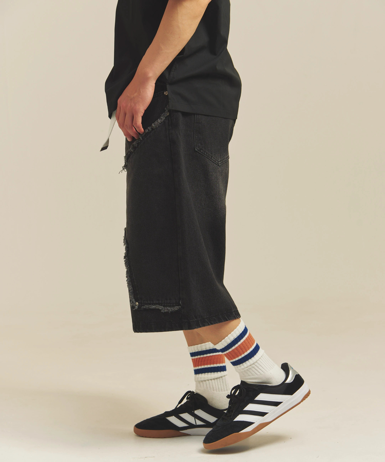 JACKROSE(ジャックローズ) |JE-SELECT-ダブルニーデニムショートパンツ(MENS)