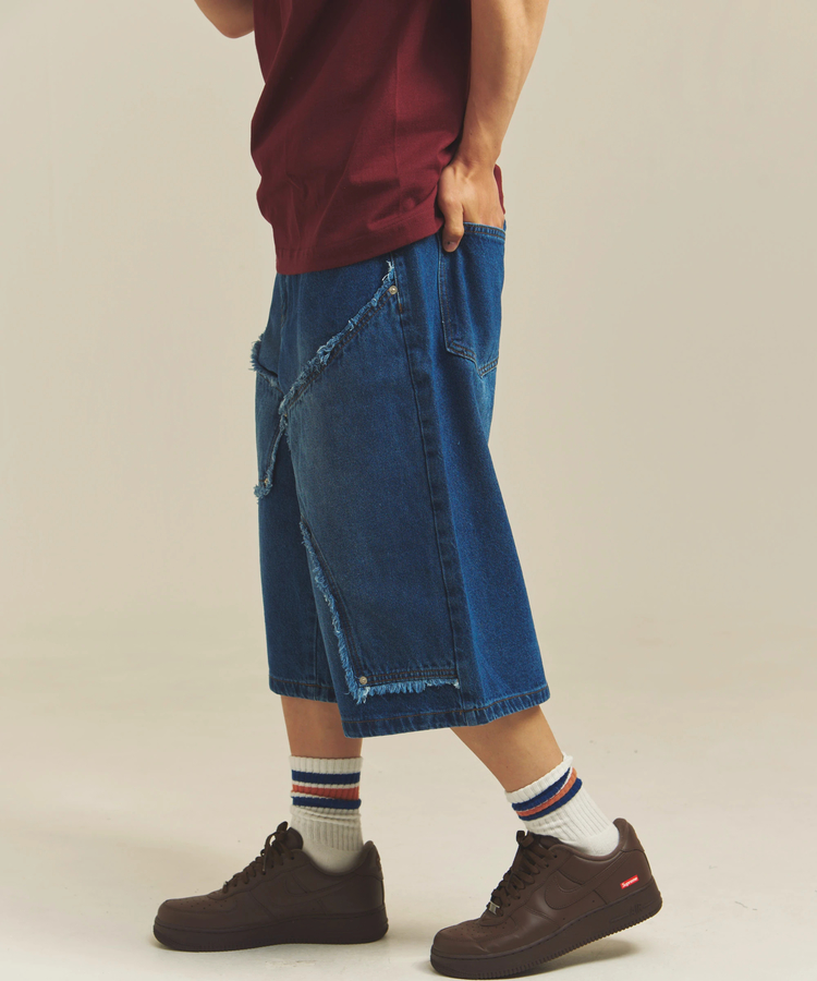 JACKROSE(ジャックローズ) |JE-SELECT-ダブルニーデニムショートパンツ(MENS)