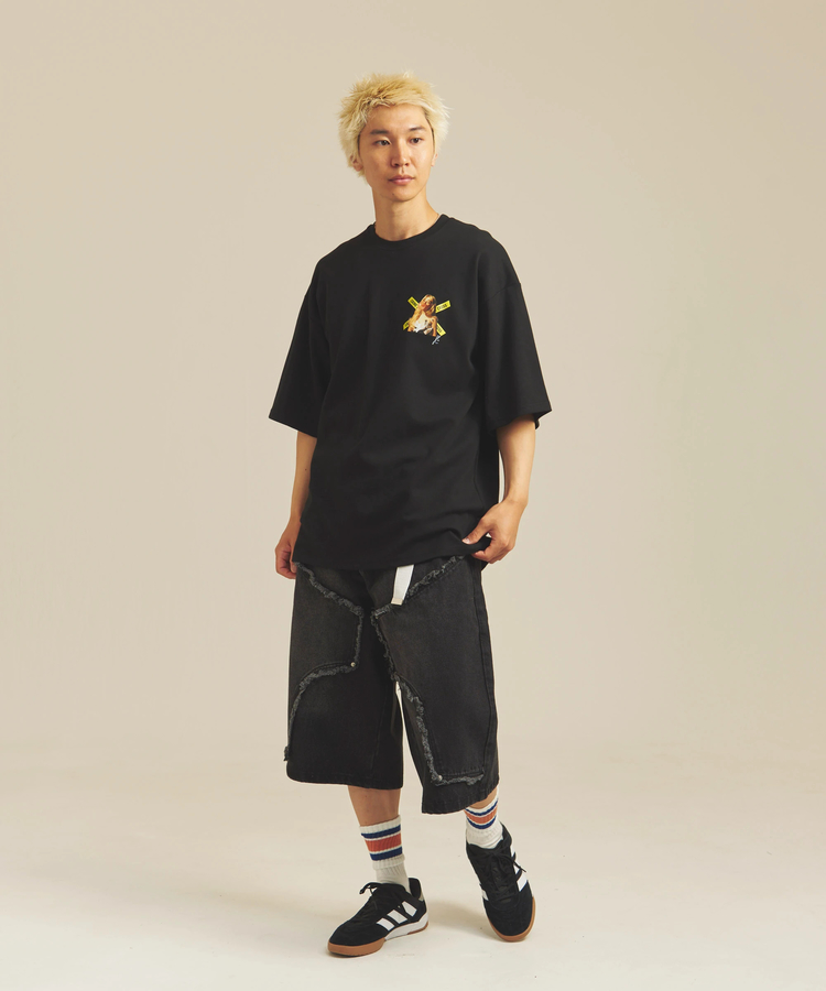 JACKROSE(ジャックローズ) |JE-SELECT-ダブルニーデニムショートパンツ(MENS)