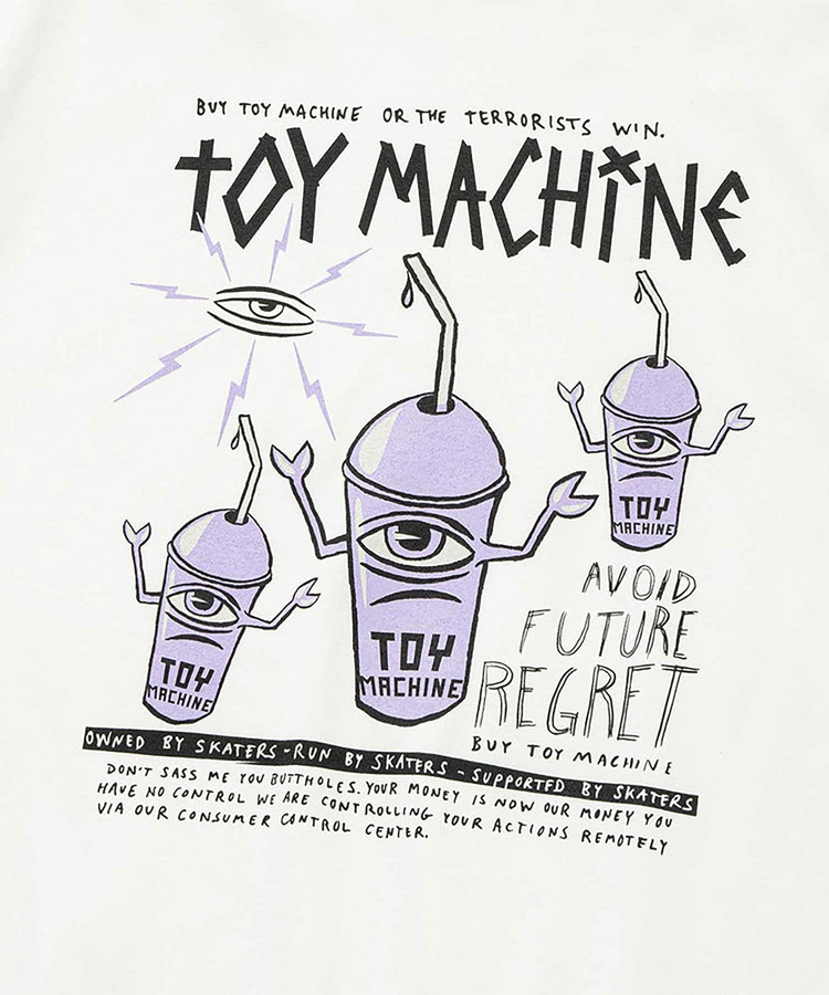 JACKROSE(ジャックローズ) |TOY MACHINE/トイマシーン AVOID FUTURE REGRET SS TEE(MENS)