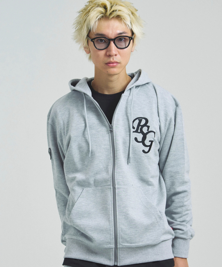 JACKROSE(ジャックローズ) |Paris Saint-Germain F.C./パリサンジェルマン テックフリース・EMB LOGO-ZIPパーカー(MENS)