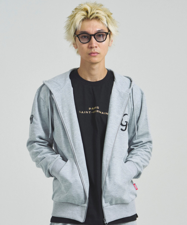 JACKROSE(ジャックローズ) |Paris Saint-Germain F.C./パリサンジェルマン テックフリース・EMB LOGO-ZIPパーカー(MENS)