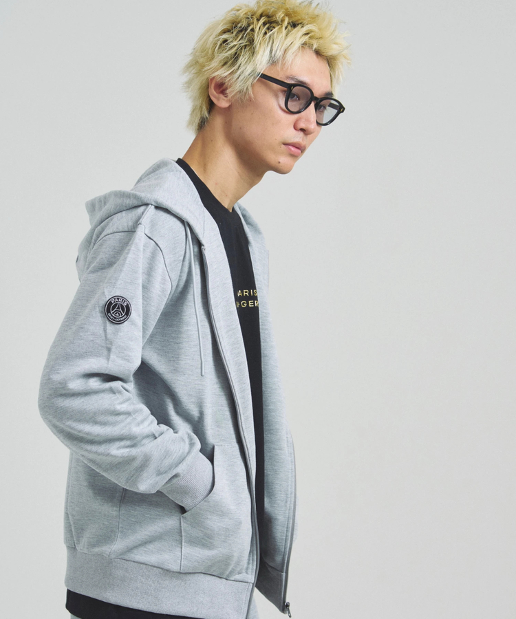 JACKROSE(ジャックローズ) |Paris Saint-Germain F.C./パリサンジェルマン テックフリース・EMB LOGO-ZIPパーカー(MENS)