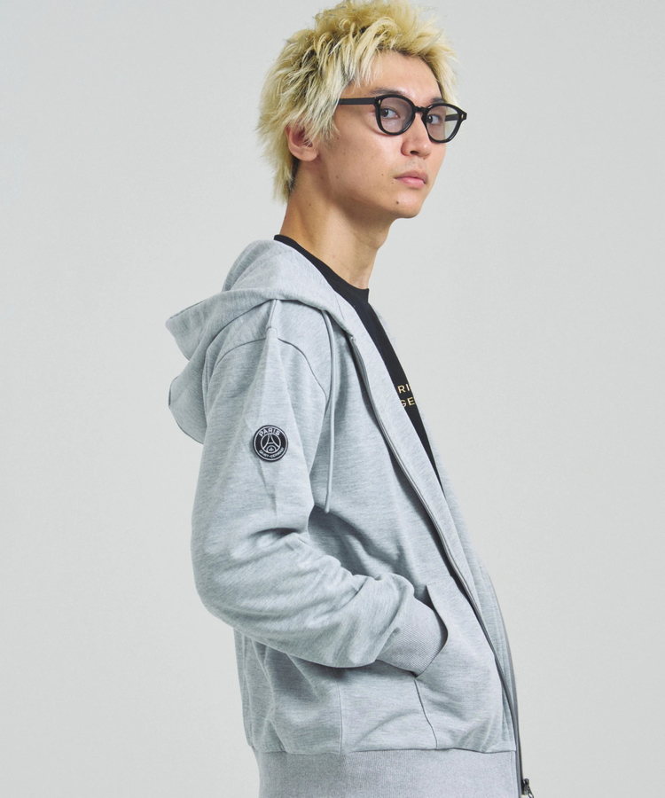 JACKROSE(ジャックローズ) |Paris Saint-Germain F.C./パリサンジェルマン テックフリース・EMB LOGO-ZIPパーカー(MENS)