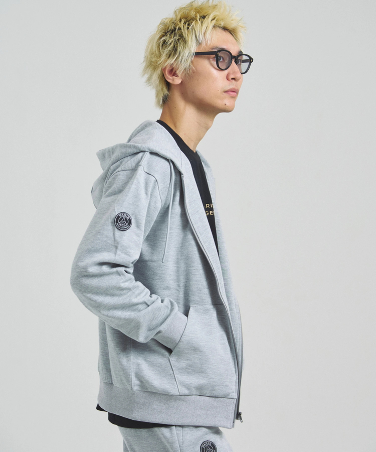 JACKROSE(ジャックローズ) |Paris Saint-Germain F.C./パリサンジェルマン テックフリース・EMB LOGO-ZIPパーカー(MENS)