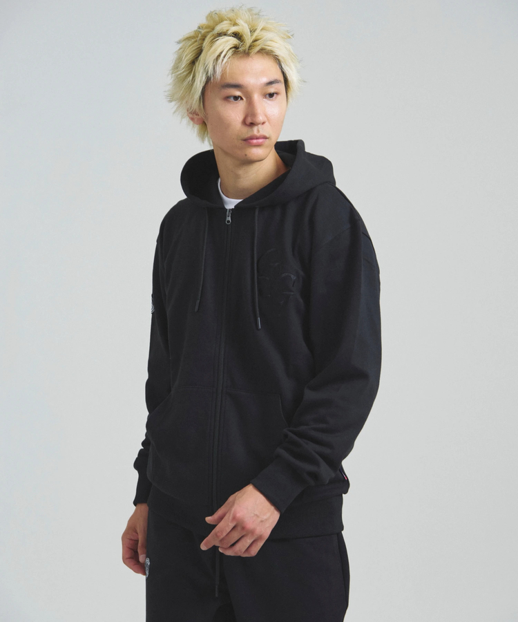 JACKROSE(ジャックローズ) |Paris Saint-Germain F.C./パリサンジェルマン テックフリース・EMB LOGO-ZIPパーカー(MENS)