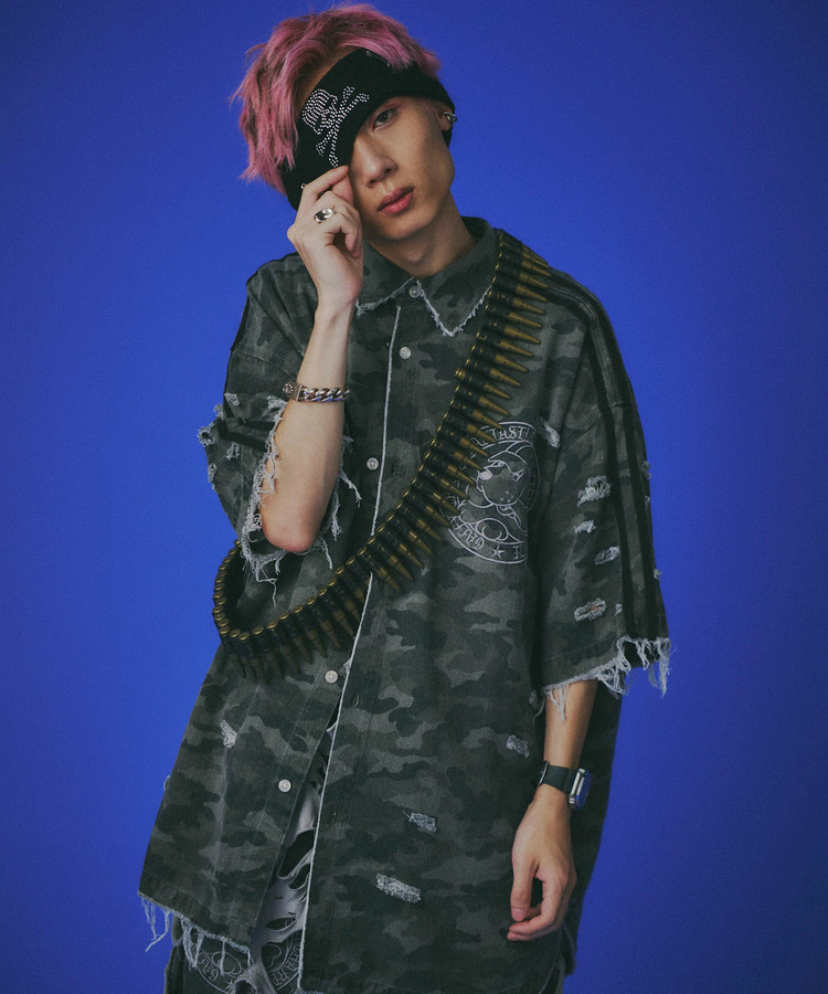 JACKROSE(ジャックローズ) |GALFY/ガルフィー カモフラかも?ボロボロシャツ SS(MENS)