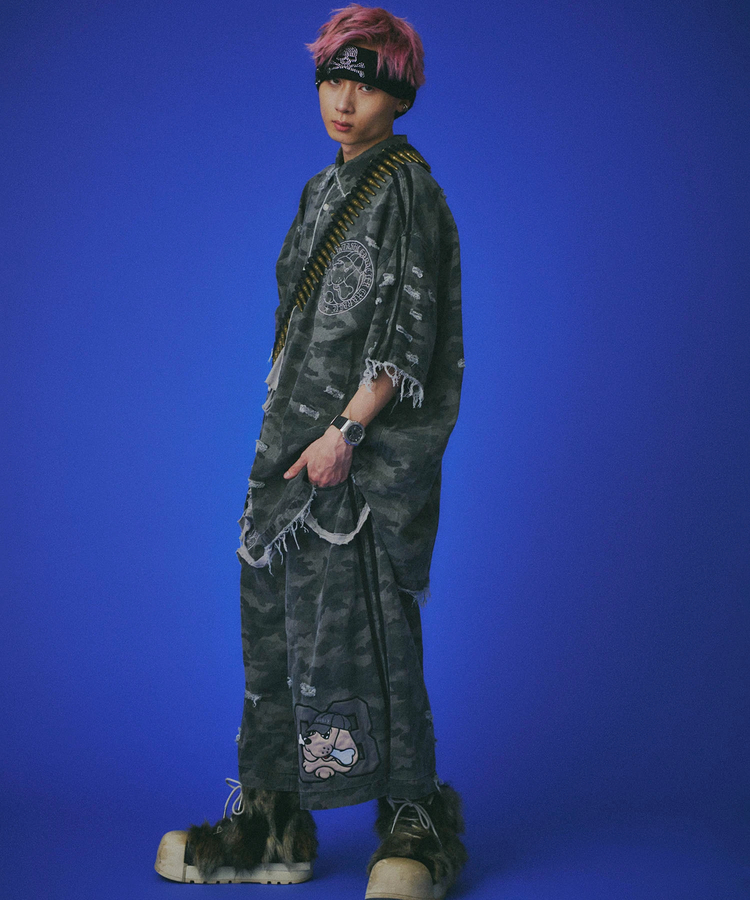 JACKROSE(ジャックローズ) |GALFY/ガルフィー カモフラかも?ボロボロシャツ SS(MENS)