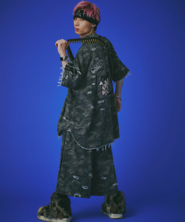 JACKROSE(ジャックローズ) |GALFY/ガルフィー カモフラかも?ボロボロシャツ SS(MENS)