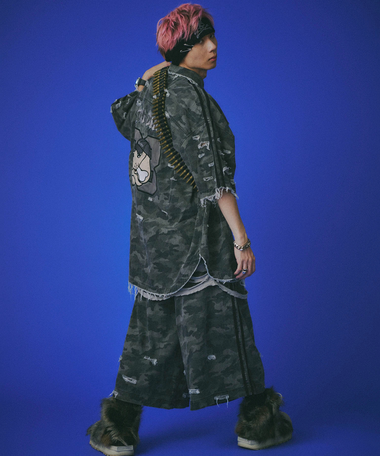 JACKROSE(ジャックローズ) |GALFY/ガルフィー カモフラかも?ボロボロシャツ SS(MENS)