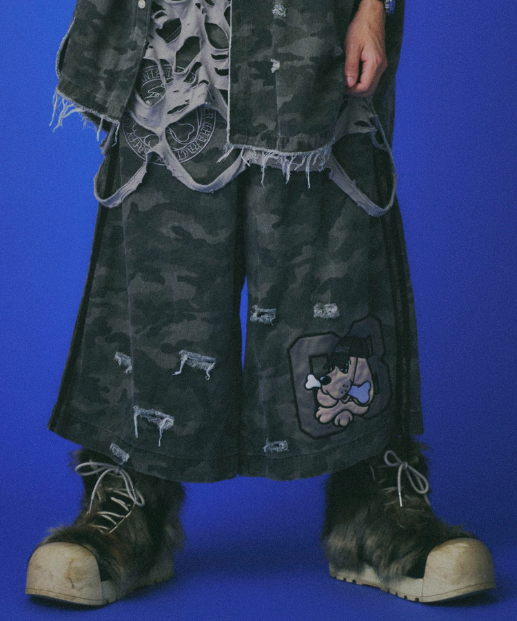 JACKROSE(ジャックローズ) |GALFY/ガルフィー カモフラかも?ボロボロデカパンショーツ(MENS)