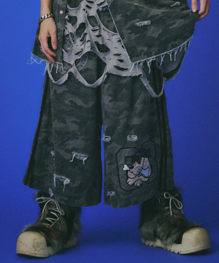 JACKROSE(ジャックローズ) |GALFY/ガルフィー カモフラかも?ボロボロデカパンショーツ(MENS)
