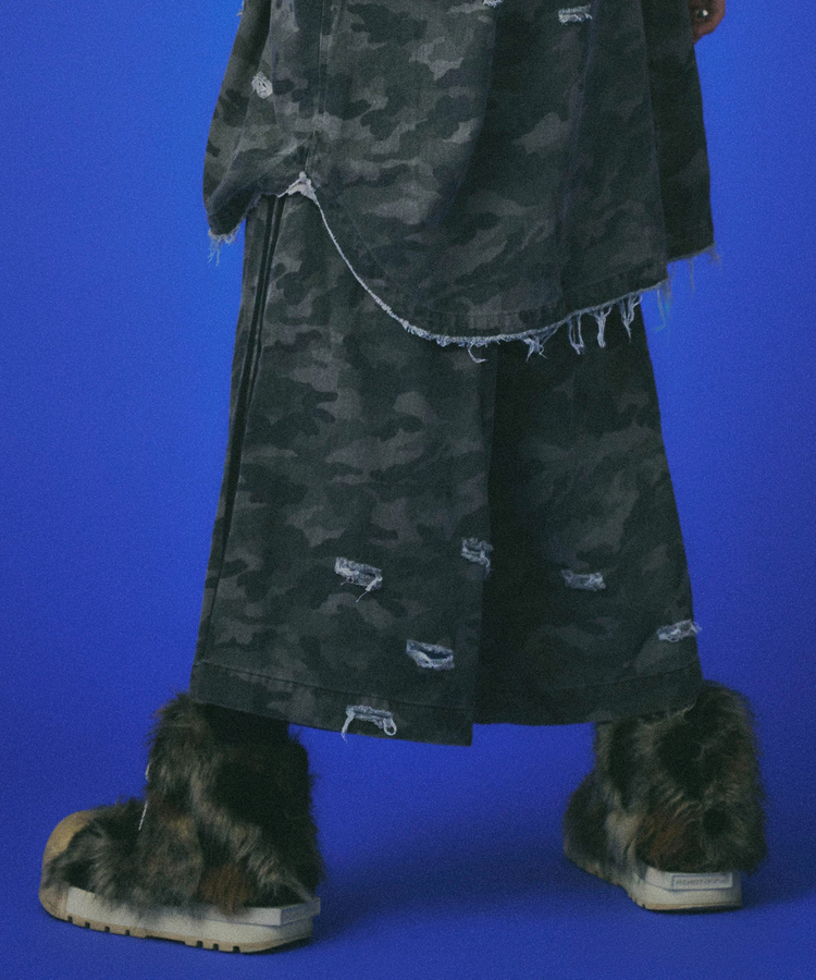 JACKROSE(ジャックローズ) |GALFY/ガルフィー カモフラかも?ボロボロデカパンショーツ(MENS)