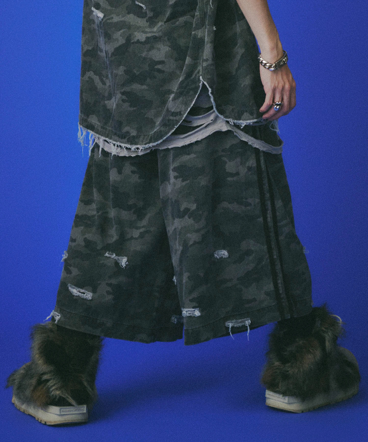 JACKROSE(ジャックローズ) |GALFY/ガルフィー カモフラかも?ボロボロデカパンショーツ(MENS)