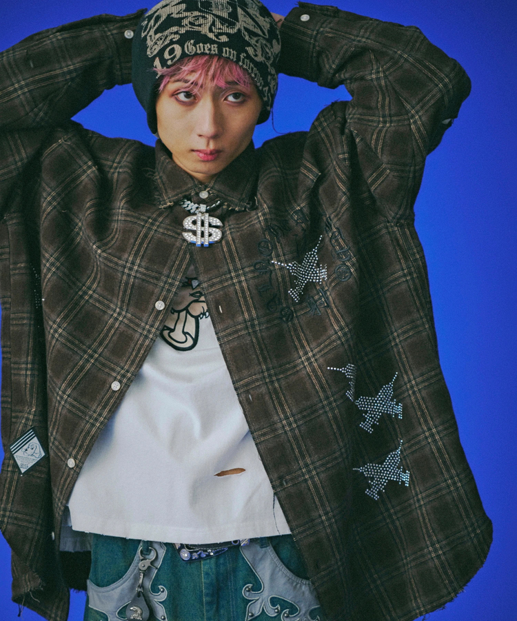 JACKROSE(ジャックローズ) |GALFY/ガルフィー ピカピカ注射器ボロシャツ LS(MENS)