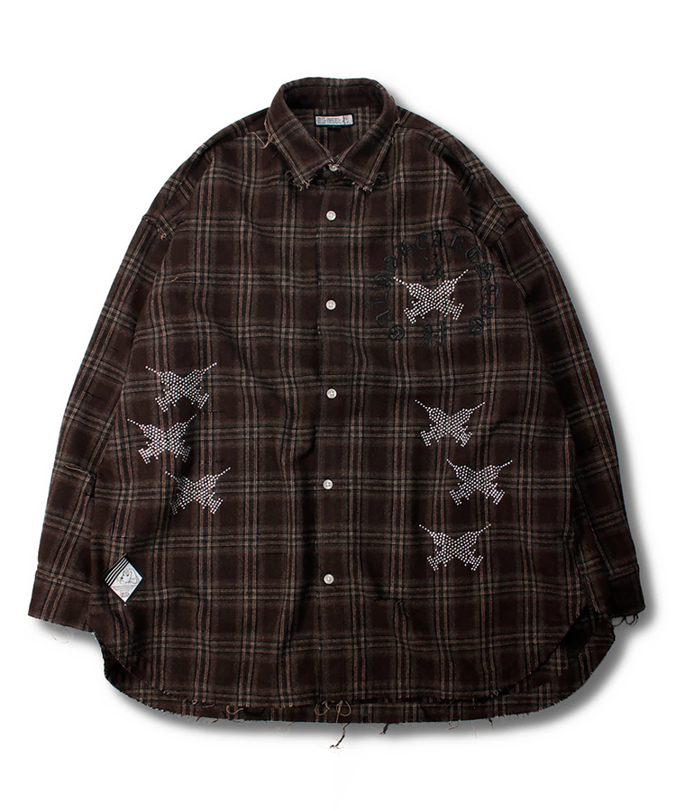 JACKROSE(ジャックローズ) |GALFY/ガルフィー ピカピカ注射器ボロシャツ LS(MENS)