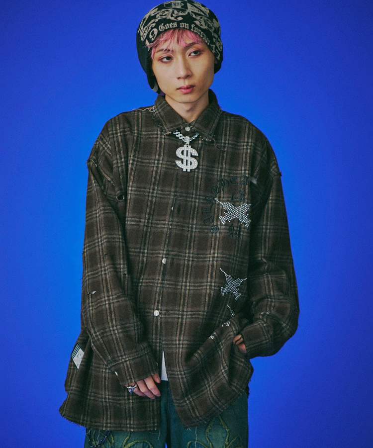 JACKROSE(ジャックローズ) |GALFY/ガルフィー ピカピカ注射器ボロシャツ LS(MENS)