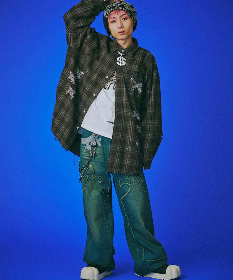 JACKROSE(ジャックローズ) |GALFY/ガルフィー ピカピカ注射器ボロシャツ LS(MENS)