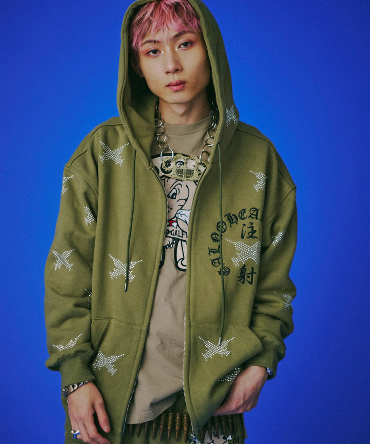JACKROSE(ジャックローズ) |GALFY/ガルフィー ピカピカ注射器パーカー(MENS)