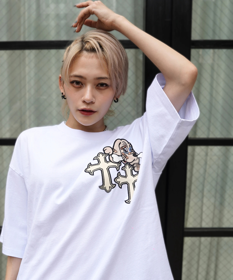 JACKROSE(ジャックローズ) |【GALFY×GALLIS ADDICTION】クロスガリノハーツTee SS(MENS/WOMENS)