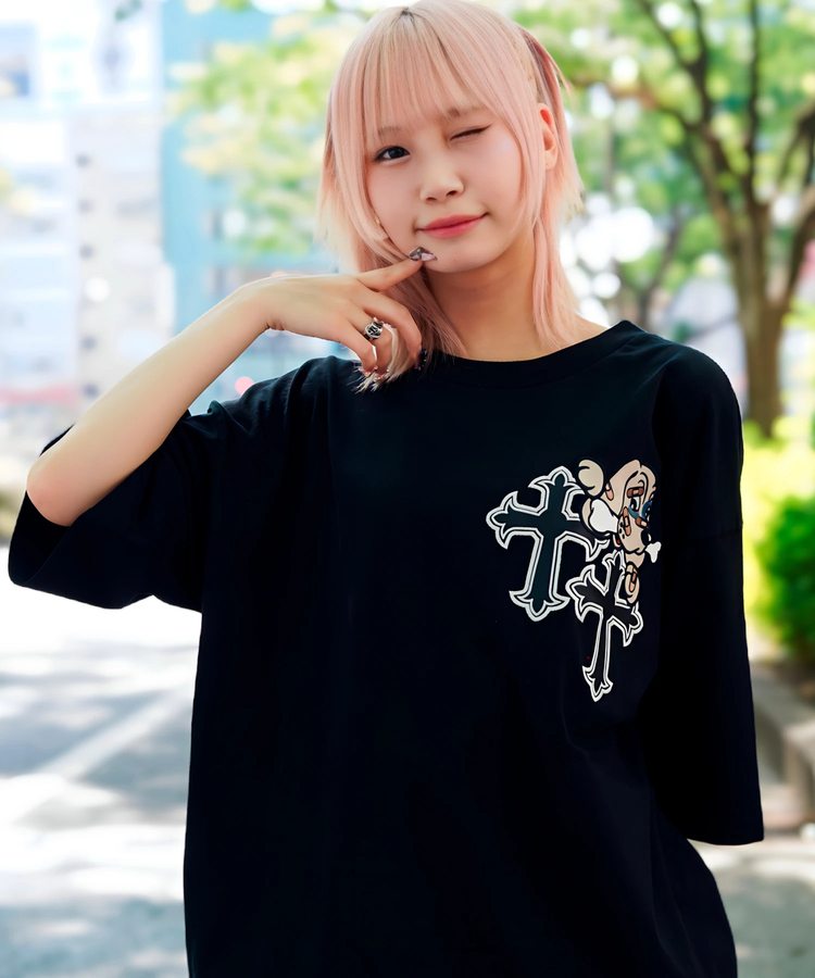 JACKROSE(ジャックローズ) |【GALFY×GALLIS ADDICTION】クロスガリノハーツTee SS(MENS/WOMENS)